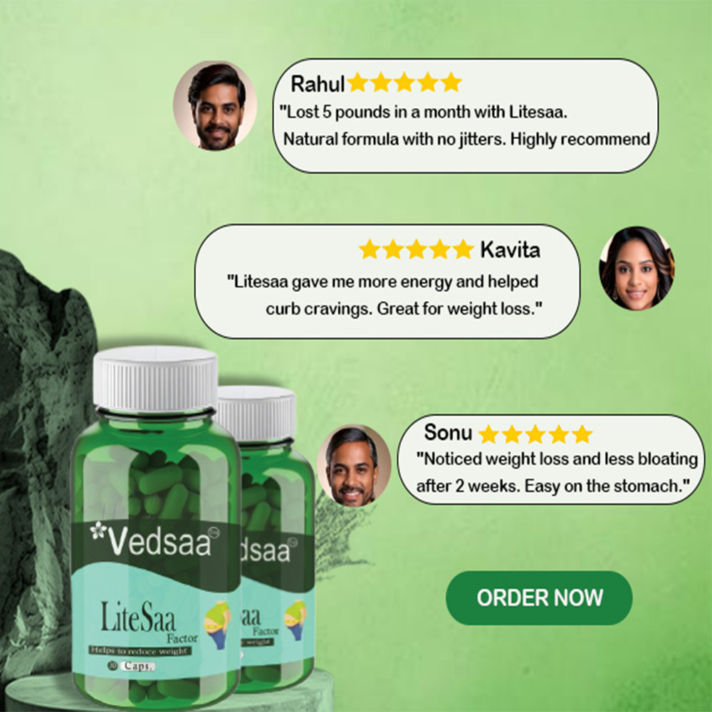 Vedsaa™ LiteSaa Factor - Ayurvedic Weight Loss Capsules